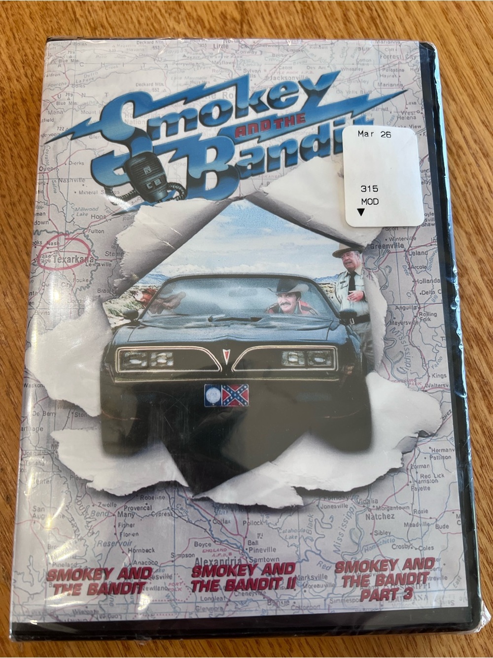 Universal Smokey and the Bandit DVD — Black & Blue Cover Art